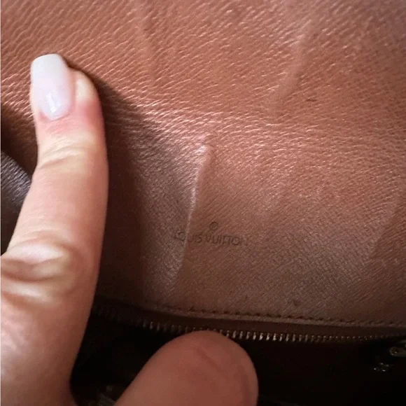 Authentic Louis Vuitton Brown Monogram Crossbody Bag - Picture 6 of 10